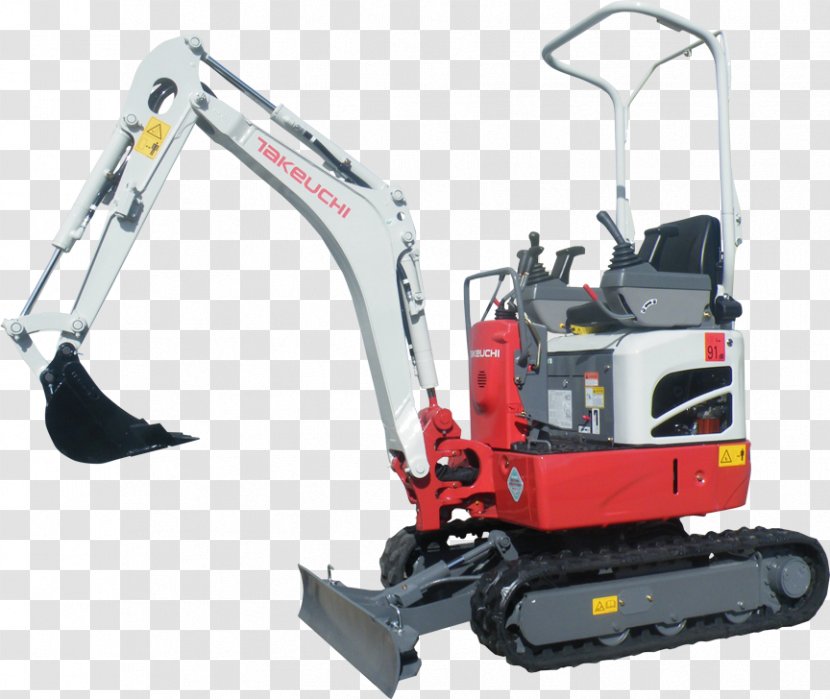 Compact Excavator Takeuchi Manufacturing Heavy Machinery Transparent PNG