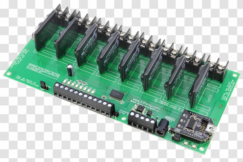 Microcontroller Solid-state Relay Electronics Transistor - Controller - Circuit Board Factory Transparent PNG