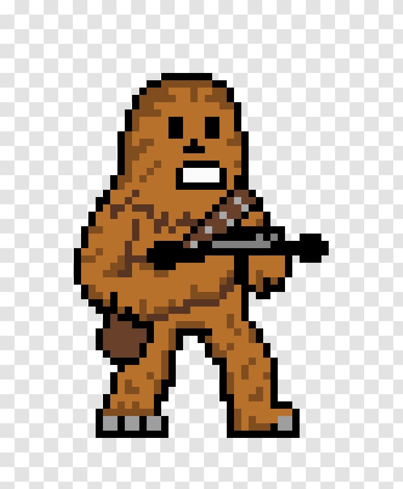 Chewbacca Han Solo Pixel Art Wookiee - Spiderman Transparent PNG