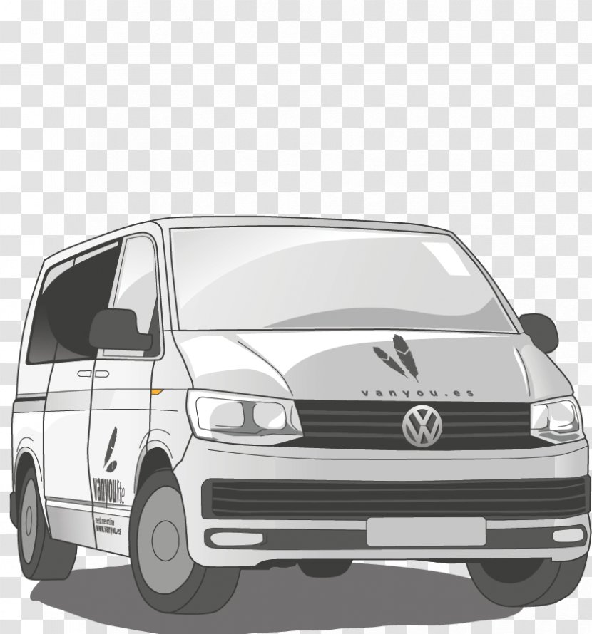 Minivan Volkswagen Caddy Car - Glass Transparent PNG