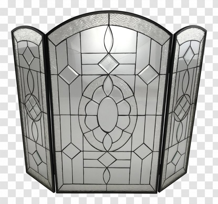 Window Fire Screen Stained Glass Beveled - Fireplace Transparent PNG