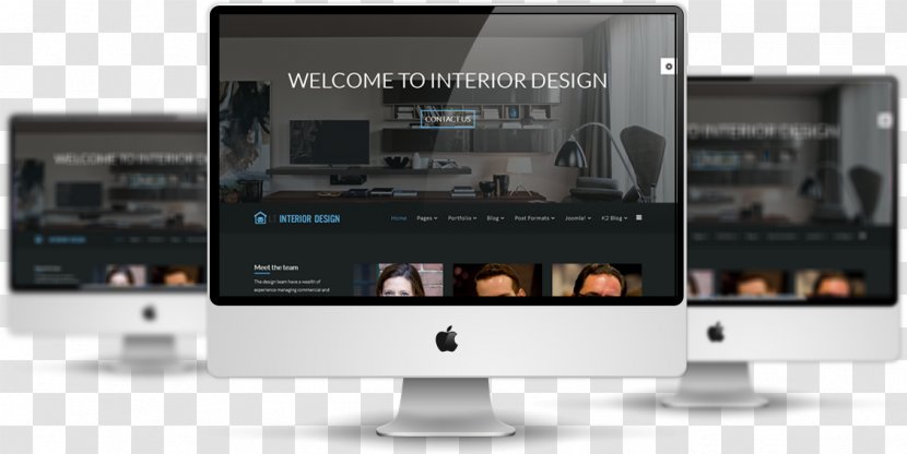 Responsive Web Design Template Joomla Interior Services - Output Device Transparent PNG