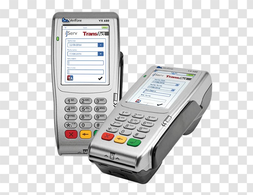 EMV Payment Terminal Contactless VeriFone Holdings, Inc. Card Reader - Mobile Device - Credit Transparent PNG
