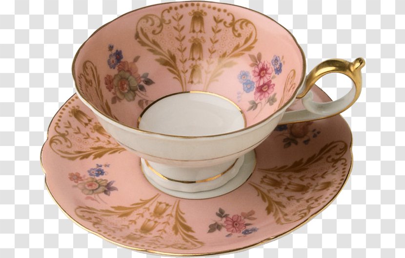 Coffee Cup Tableware Saucer Porcelain Teacup - Plate Transparent PNG