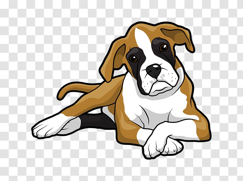 Boxer Puppy Golden Retriever Drawing Clip Art - Paw Transparent PNG