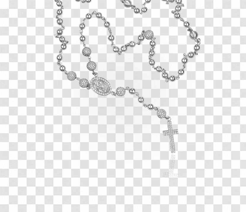 Necklace Jewellery Pendant Silver Chain Transparent PNG