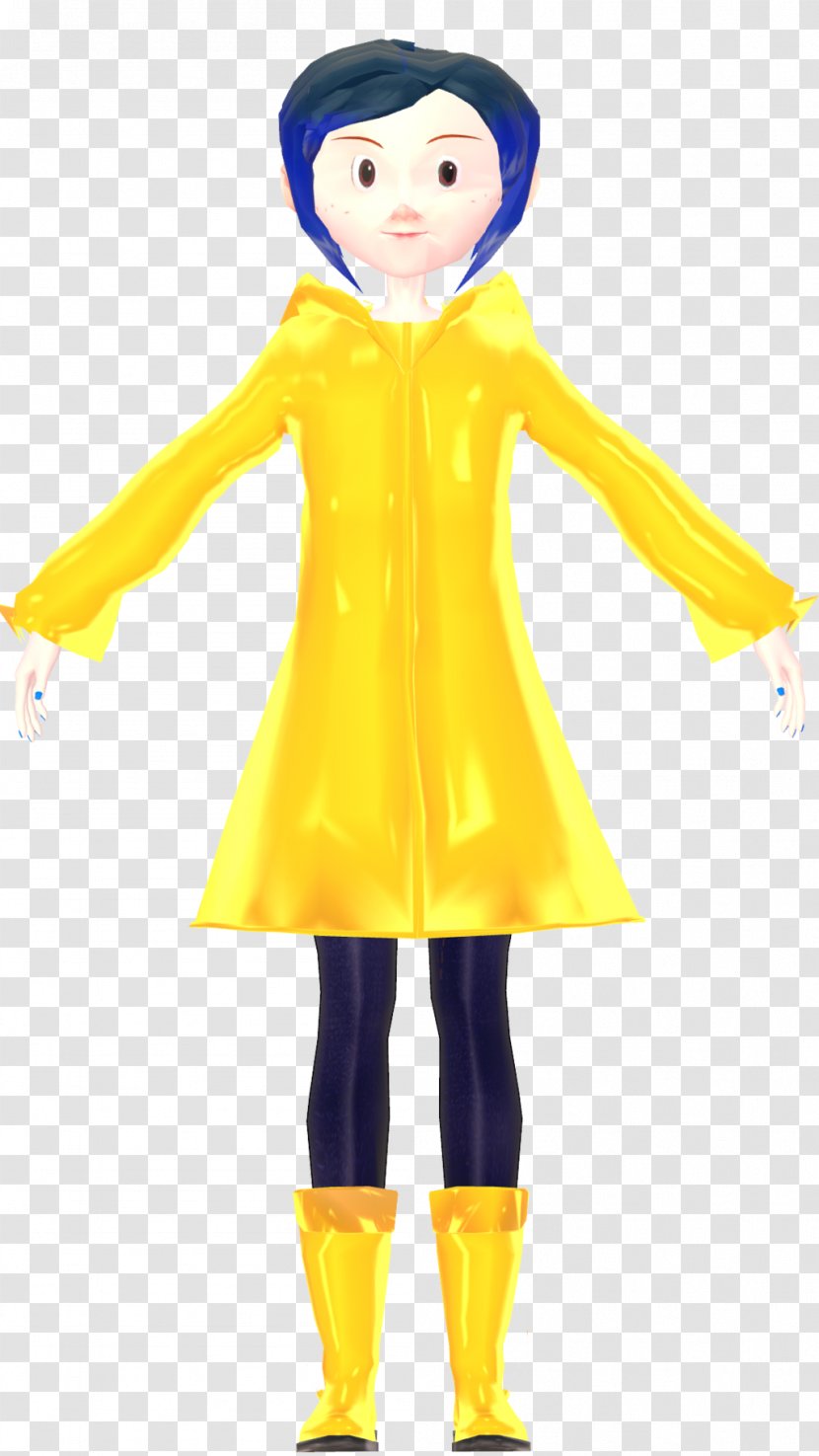 Raincoat Toddler Mascot Headgear Costume - Coraline Transparent PNG
