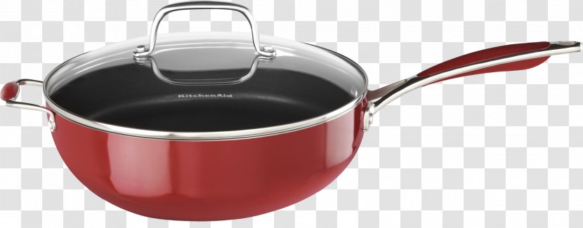 Frying Pan Non-stick Surface Cookware KitchenAid Chef - Olla Transparent PNG