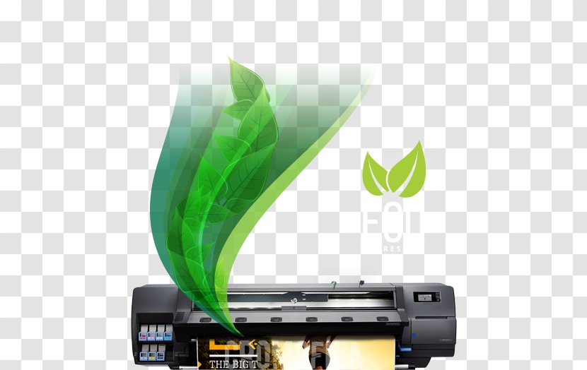 Hewlett-Packard Wide-format Printer Inkjet Printing - Green - Hewlett-packard Transparent PNG