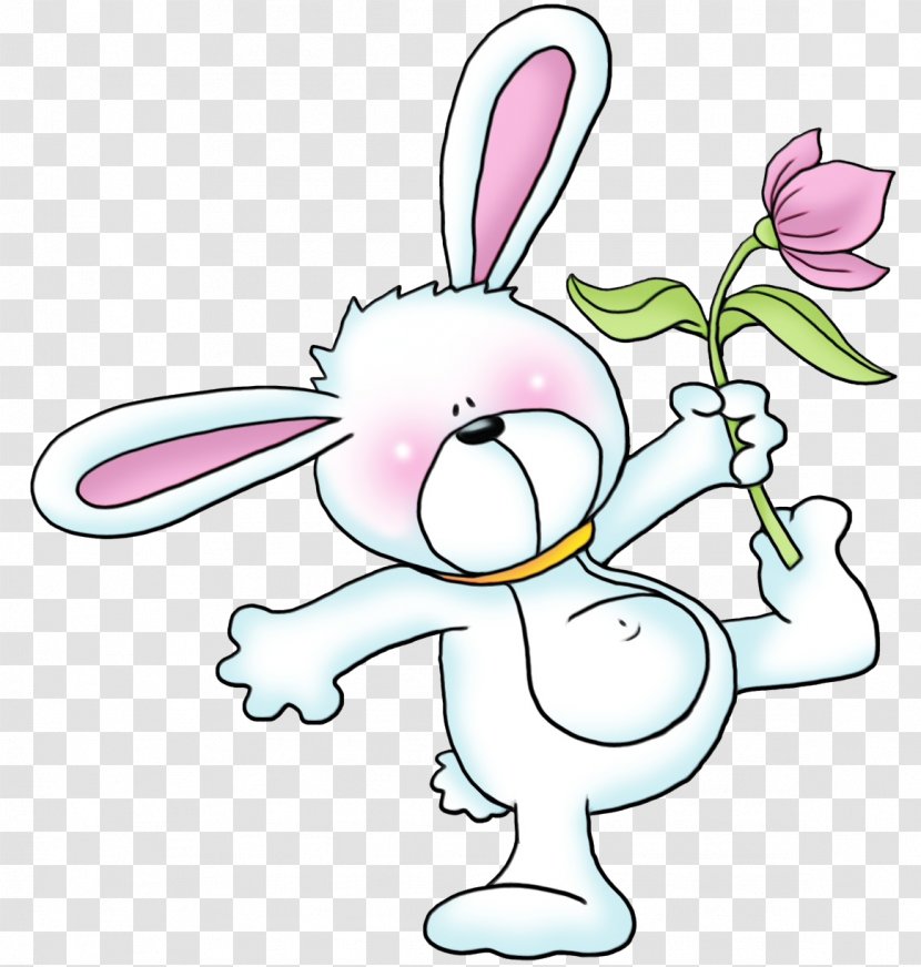 Easter Egg Cartoon - Bunny - Line Art Tail Transparent PNG