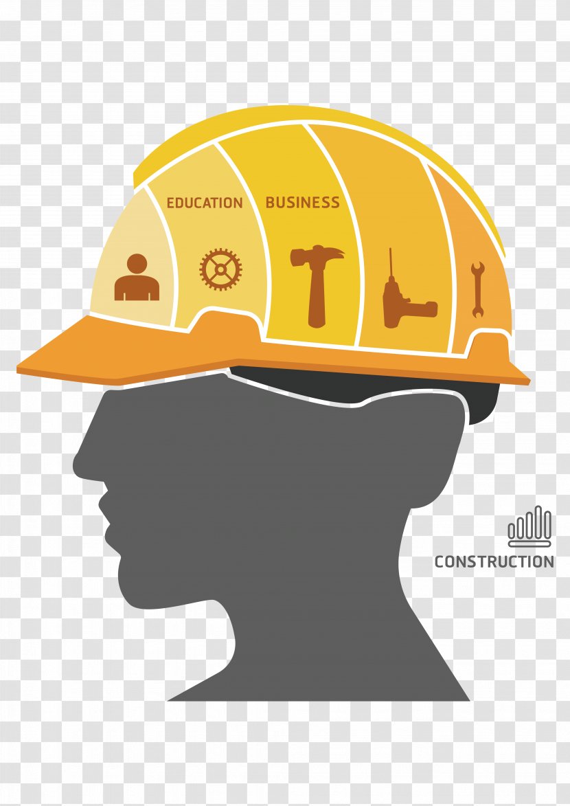 Infographic Architectural Engineering Template Logo - Helmet Transparent PNG