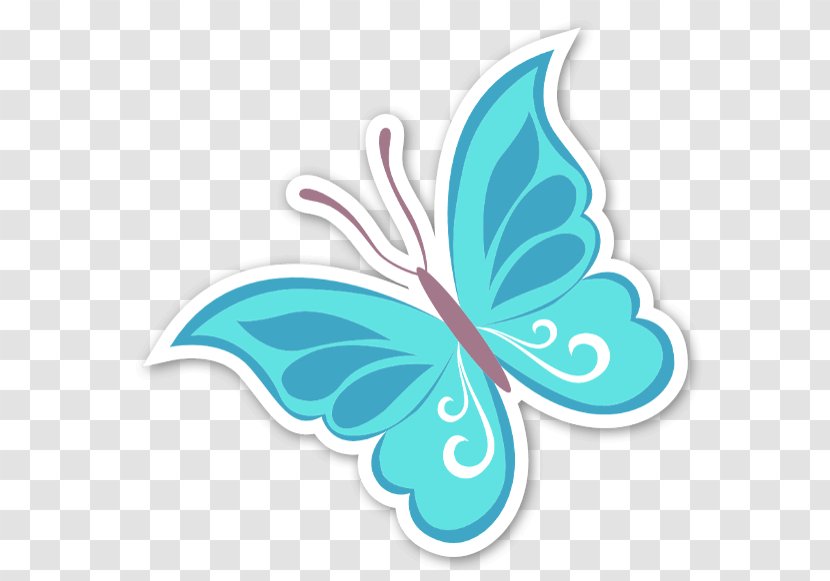 Butterfly Paper Sticker Wall Decal - Glossy Butterflys Transparent PNG