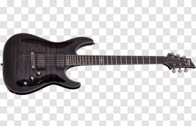 Schecter C-1 Hellraiser FR Guitar Research Electric Transparent PNG