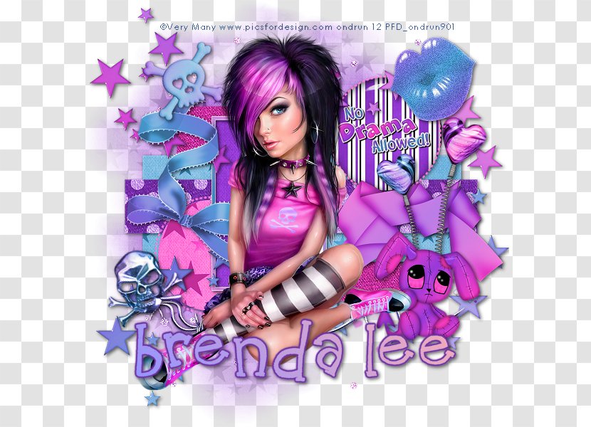 Black Hair Album Cover Pink M Character Poster - Hesston Transparent PNG