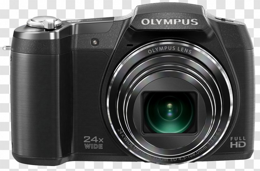 Point-and-shoot Camera Olympus SZ16 Digital Black Stylus Sz-17 16.0mp - Mirrorless Interchangeable Lens Transparent PNG