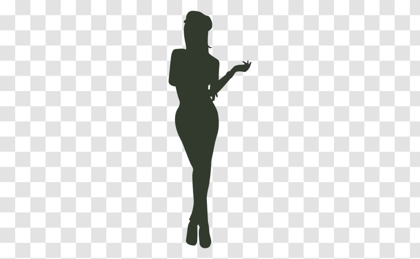 Silhouette Woman - Human Leg - Standing Vector Transparent PNG