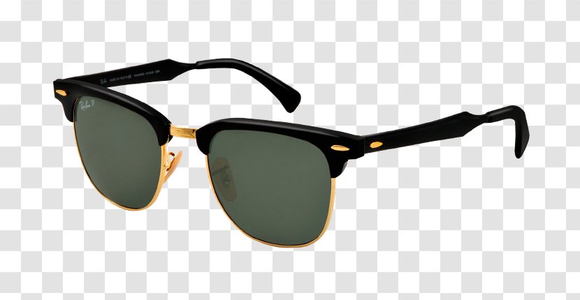 Ray-Ban Clubmaster Aluminium Classic Sunglasses Browline Glasses - Rayban Oversized - Ray Ban Transparent PNG