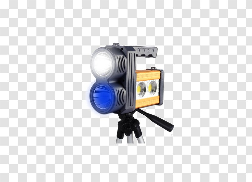 Light Lamp Designer - Searchlight - Wolfson Fishing Blue White Double-headed + Junior Tripod Transparent PNG