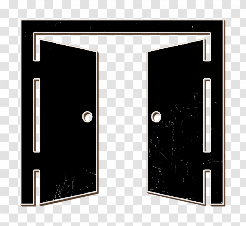 Buildings Icon Double Door Opened Icon Doors Icon Transparent PNG