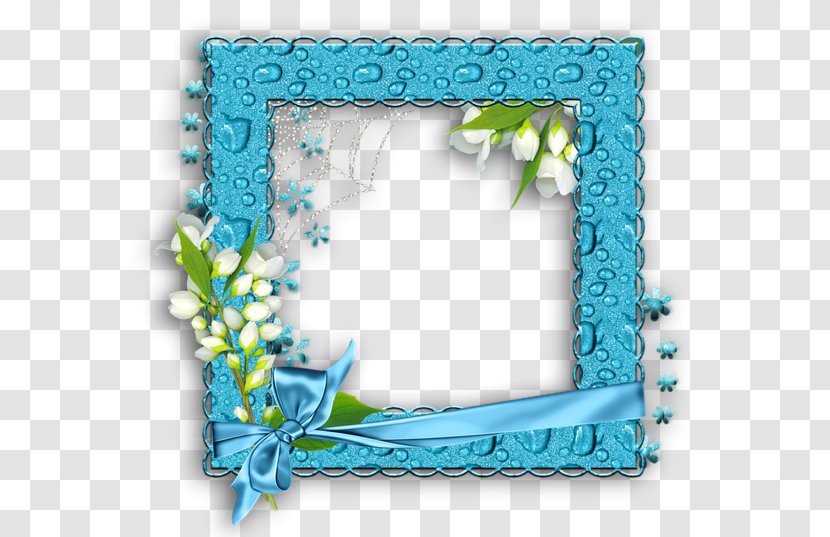 Picture Frames Water Frame Clip Art - Green - Blue Transparent PNG