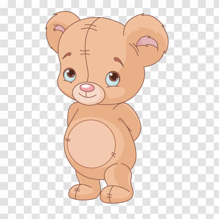 Brown Bear Giant Panda Cuteness Clip Art - Cartoon - Lovely Shy Transparent PNG