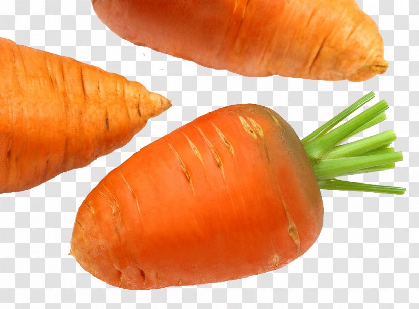 Baby Carrot Vegetable Gratis - Three Carrots Transparent PNG