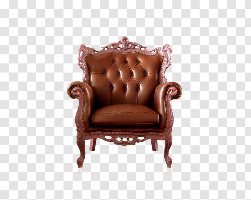 Furniture Chair Seat High-definition Video Interior Design Services - Highdefinition - European Luxury Leather Armchair Transparent PNG
