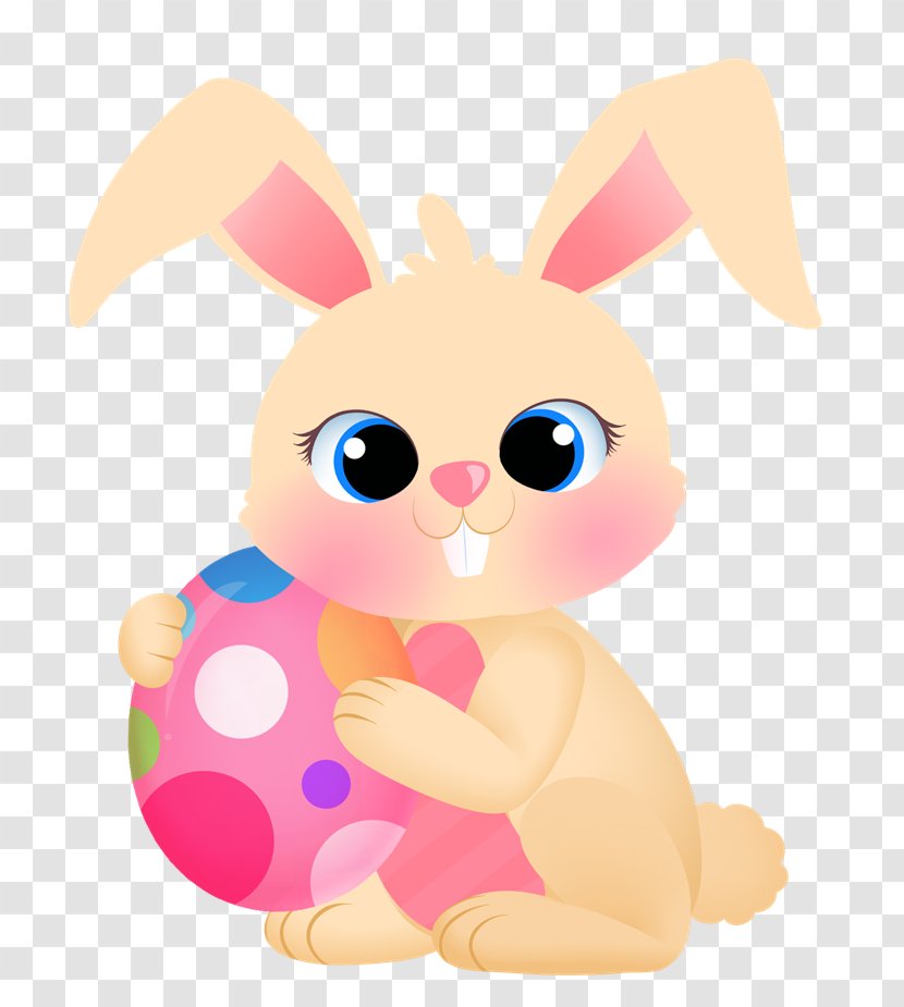 Easter Bunny Rabbit Clip Art - Stuffed Toy - Cute Cliparts Transparent PNG