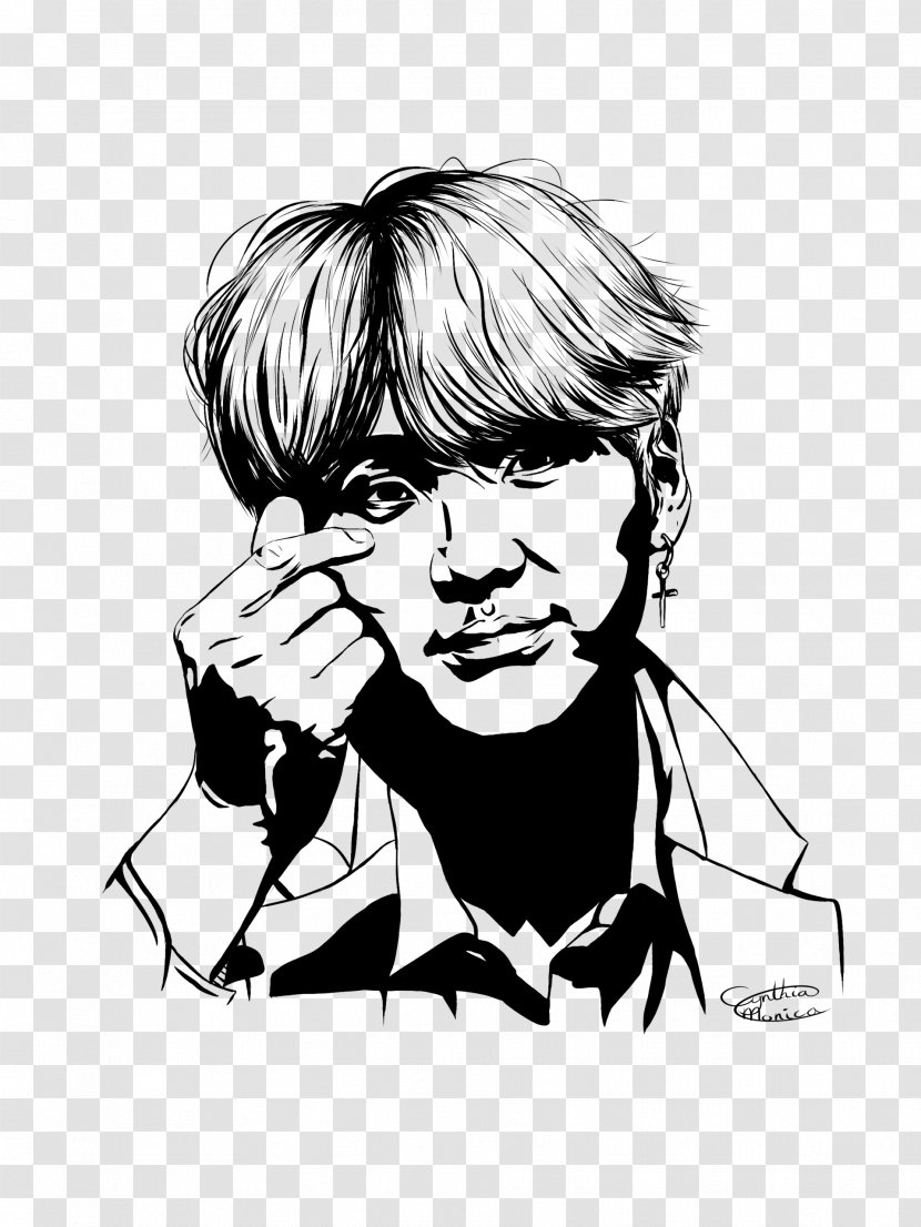 BTS Drawing - Nose - Style Gesture Transparent PNG