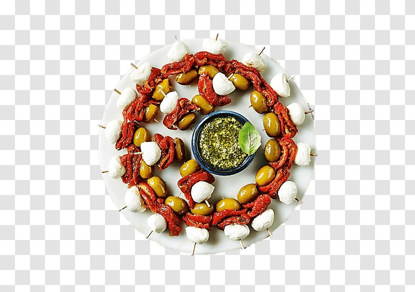 Antipasto Canapé Dish Vegetarian Cuisine Italian - Menu - Vegetable Transparent PNG