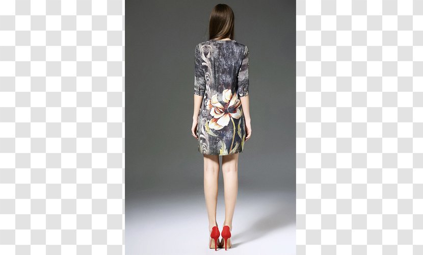 Sleeve Bodycon Dress Miniskirt - Flower - Họa Tiết Transparent PNG