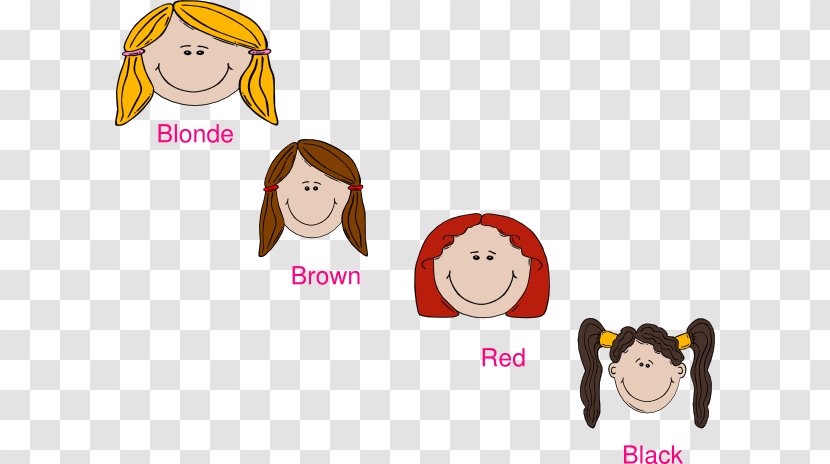 Human Hair Color Coloring Red Clip Art - Cartoon - Cliparts Transparent PNG