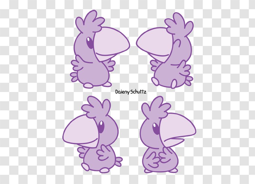 Easter Bunny Bird Pennsylvania Purple Clip Art - Ave Illustration Transparent PNG