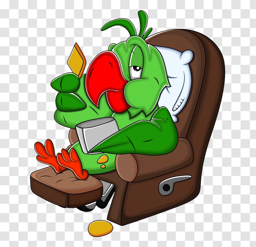 Clip Art - Eating - Do Eat In A Chair Parrot Transparent PNG