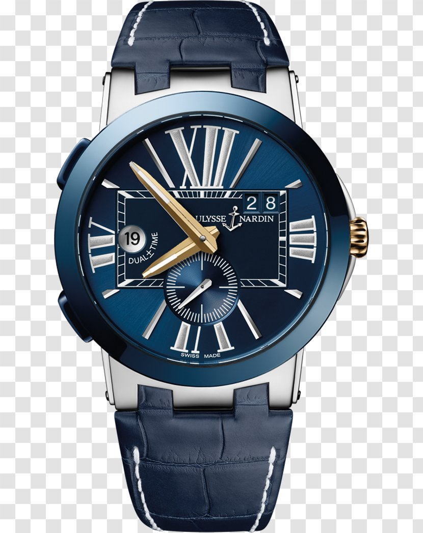 Ulysse Nardin Le Locle Automatic Watch Marine Chronometer - Movement Transparent PNG