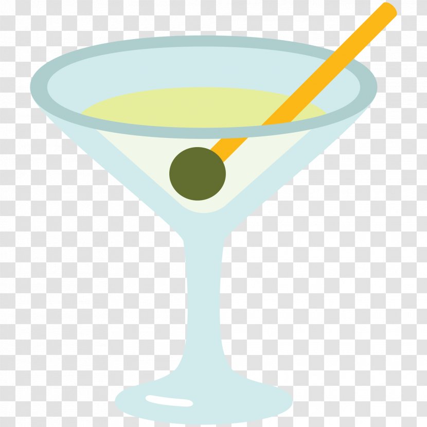 Cocktail Glass Martini Margarita Drink - Emoji Transparent PNG