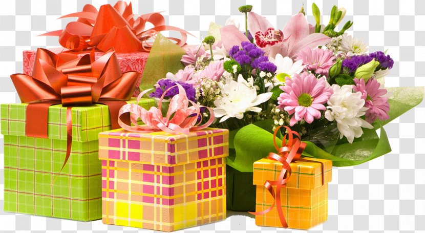 Gift Flower Bouquet Birthday Greeting & Note Cards - Cut Flowers Transparent PNG