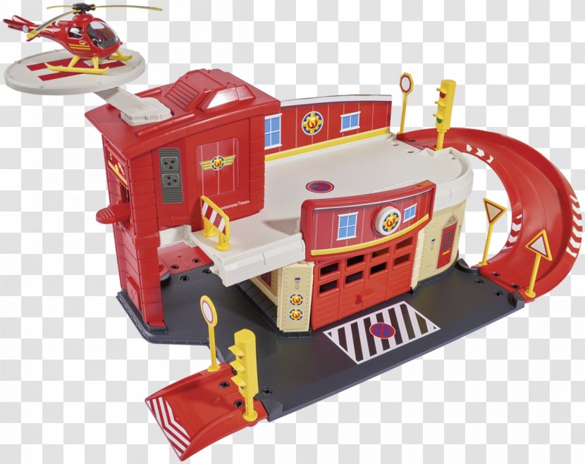 Firefighter Fire Station Die-cast Toy Car Transparent PNG
