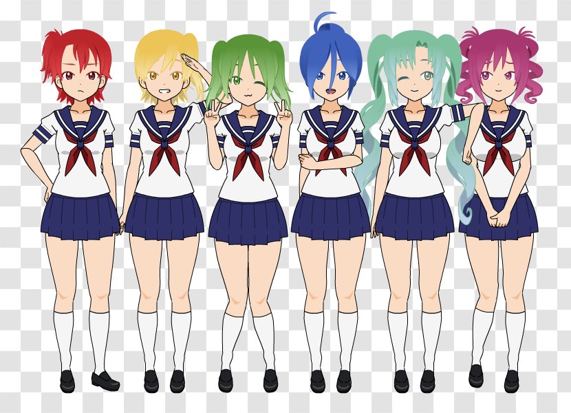 Yandere Simulator Tom Clancy’s Rainbow Six Senpai And Kōhai School Uniform - Cartoon - Japan Potato Transparent PNG