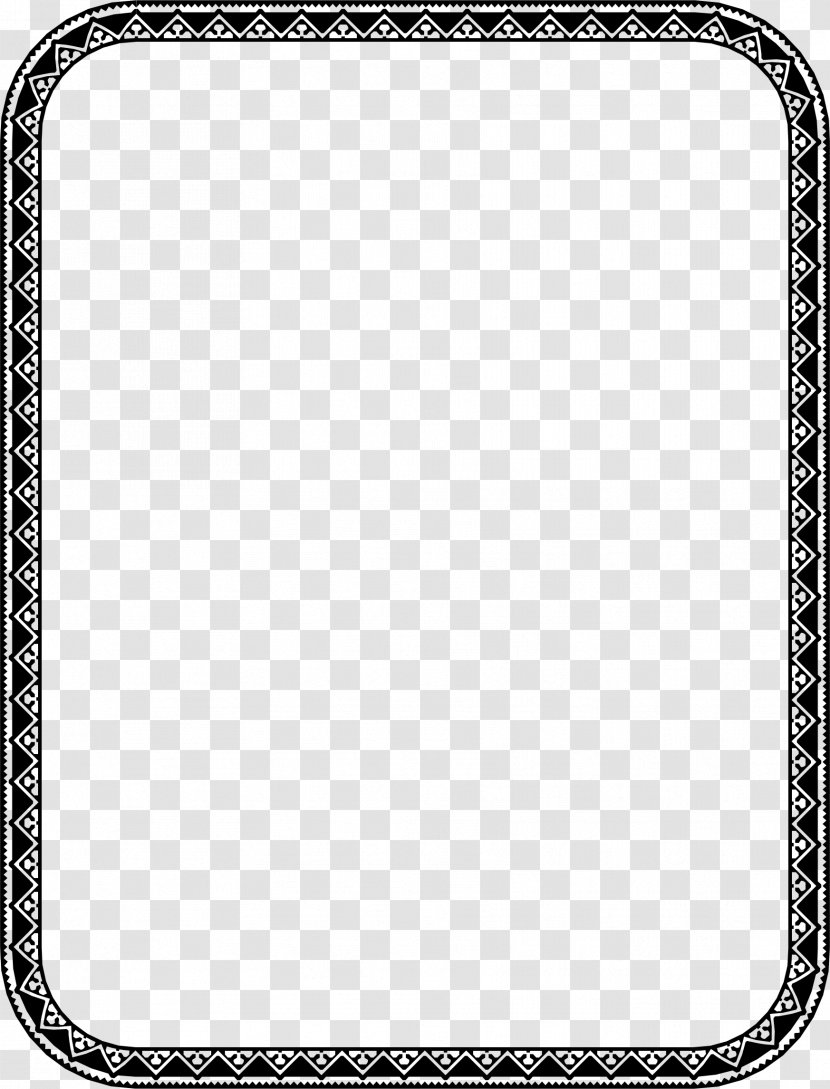 Standard Paper Size Clip Art - 2018 - Black And White Border Transparent PNG