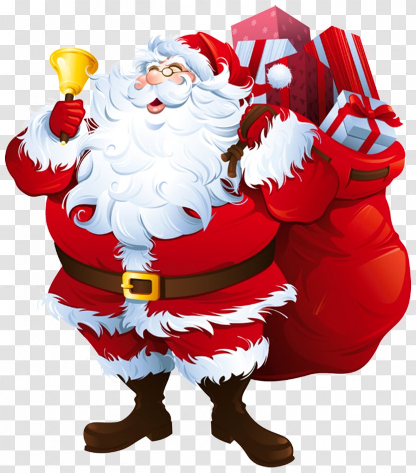 Santa Claus Christmas Rudolph Clip Art - Sleigh Transparent PNG