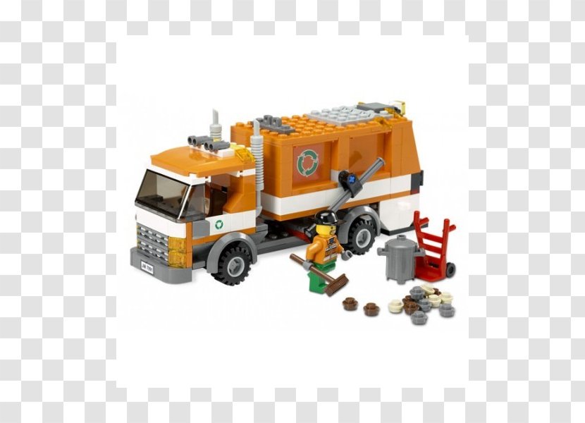 Amazon.com Lego City Toy Garbage Truck - Minifigure Transparent PNG