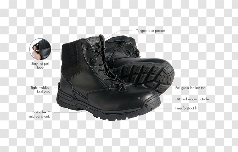 Combat Boot Leather Zipper Footwear Transparent PNG
