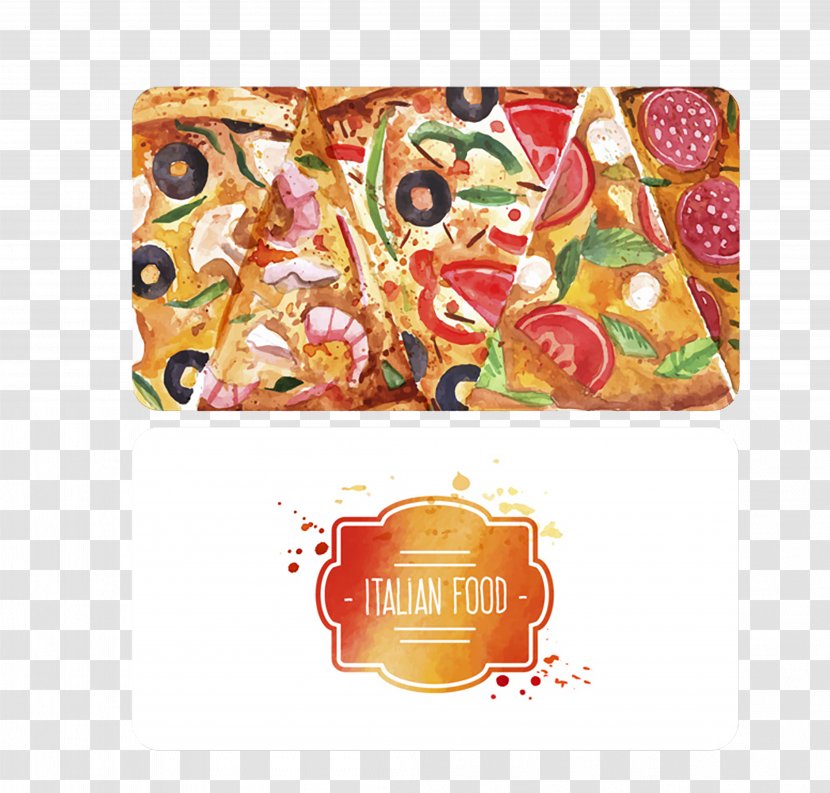 Pizza Fast Food Italian Cuisine Business Card Restaurant - Menu Design Color Posters Transparent PNG