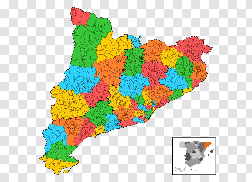 Province Of Barcelona Catalan Parliamentary Election Judicial Districts Spain Vector Graphics - Partidos Transparent PNG