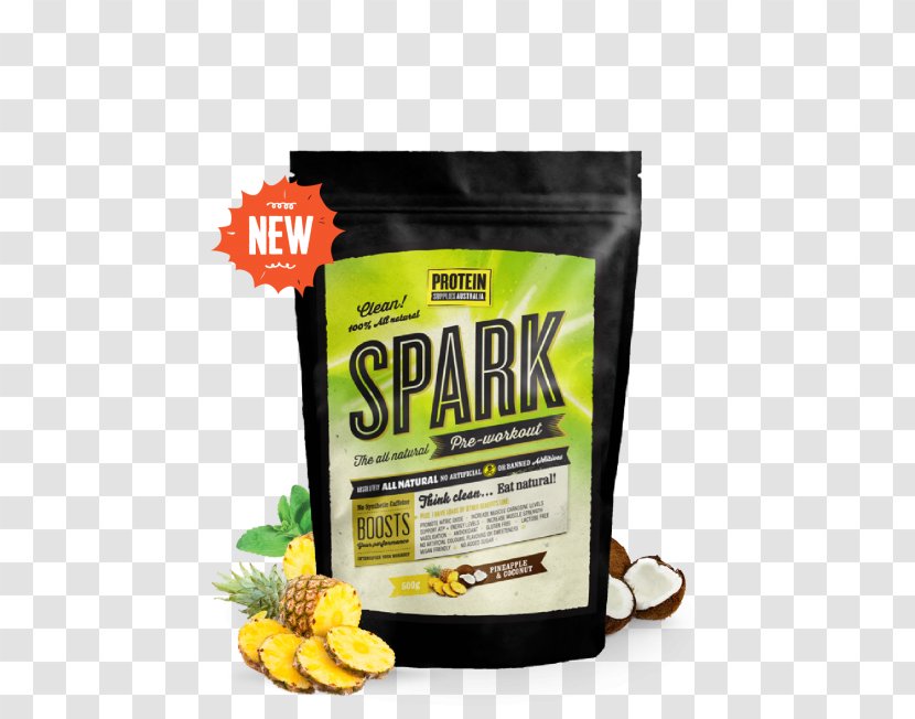 Dietary Supplement Pre-workout Protein Food β-Alanine - Taurine - Pineapple Coconut Transparent PNG