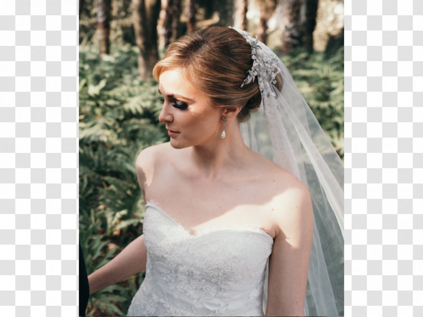 Wedding Dress Chignon Veil Headpiece - Frame Transparent PNG