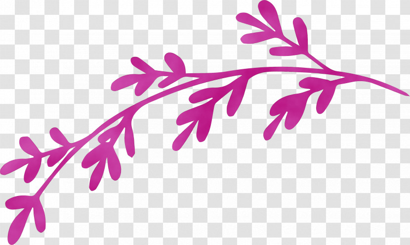 Plant Stem Twig Leaf Petal Pink M Transparent PNG