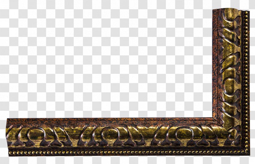 01504 - Brass - Rivet Border Transparent PNG