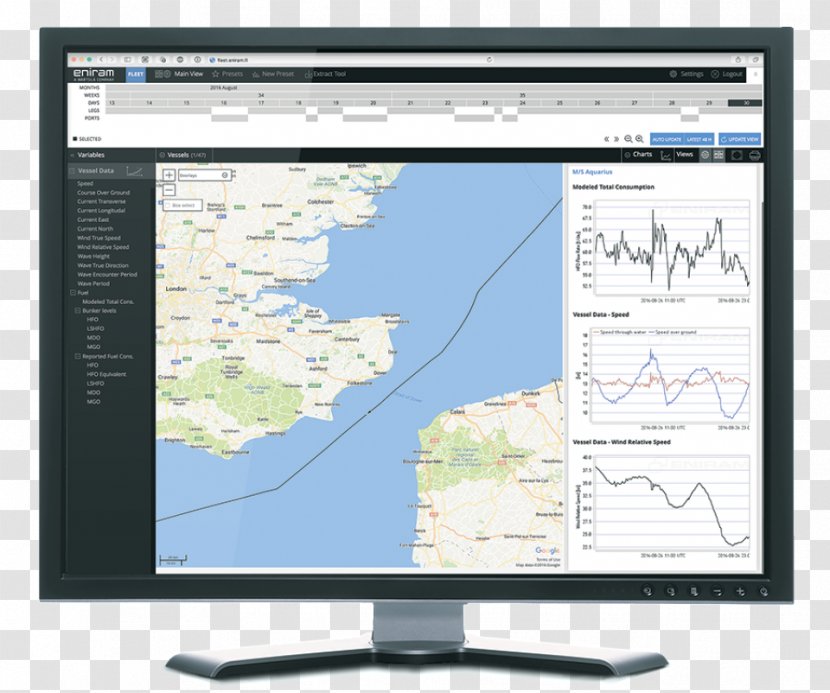 Computer Monitors Eniram Software Ship Multimedia - Display Device Transparent PNG